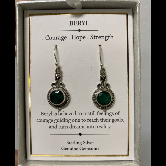 Shivam Baryl Drop Earrings - Picture 1 of 4